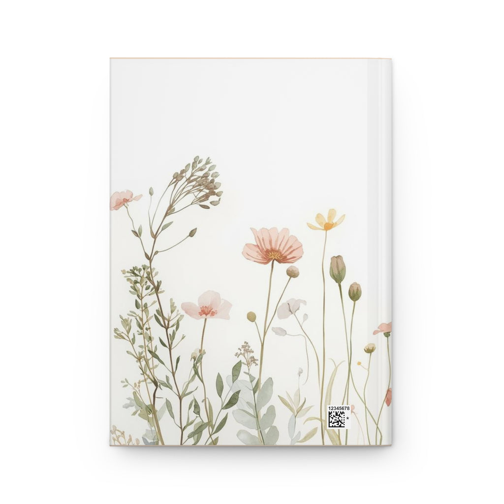 Botanisches Wildblumen Notizbuch mit Hardcover – Mattes, geblümtes Notizbuch zum Schreiben, für Dankbarkeit & Geschenke